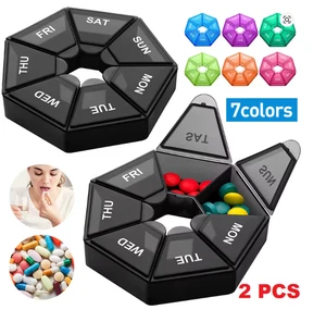 Weekly Medicine Storage Organizer Pill Box Holder Container Pill Case Medicine - Picture 1 of 14