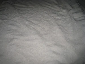 Antioinette Twin Jumeau Schwer Tagesdecke Creme Elfenbein Texturiert Fransen Tagesdecke - Bild 1 von 1