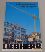 Broschüre Liebherr Krane für Stück-/Massengutumschlag & Werften 1981 Prospekt