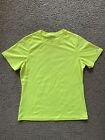 Brooks Women's Yellow Short Sleeve Running T-Shirt Small Neon Training Sport Tee