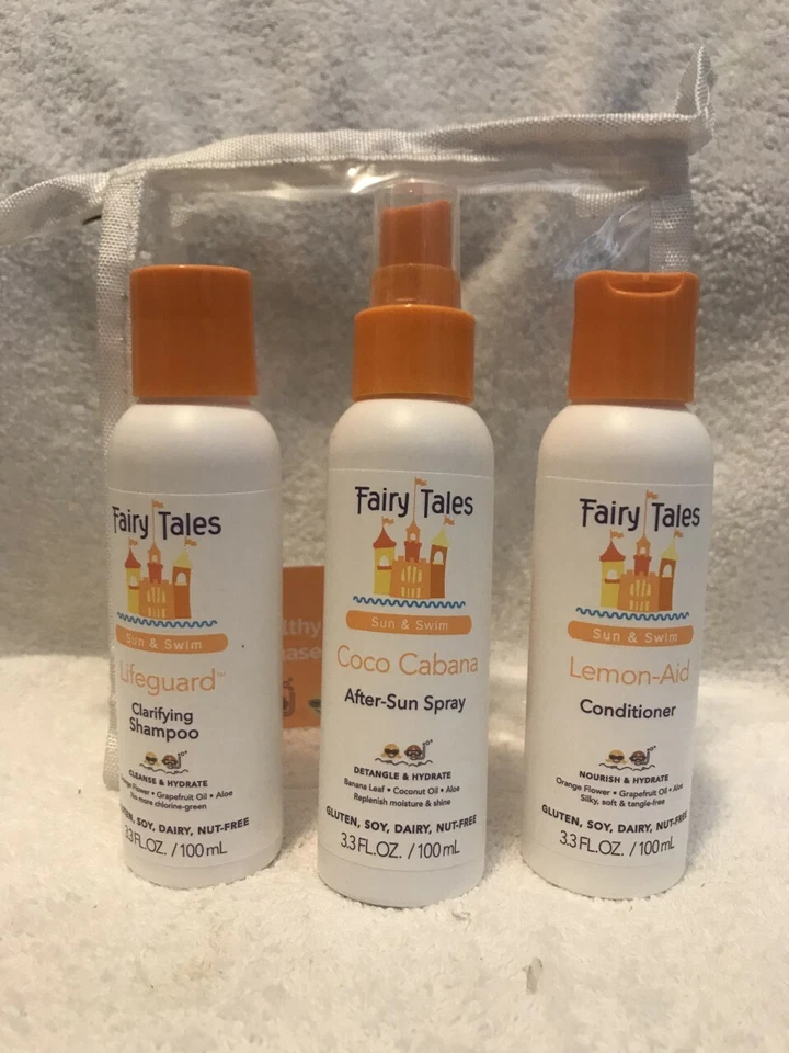 Fairy Tales Sun & Swim, champú clarificante, acondicionador, spray para después del sol 3,3 oz Foto 1 de 3