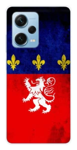 Coque en silicone imprimée compatible Xiaomi Redmi Note 12 Pro Plus Drapeau Lyon - Picture 1 of 3