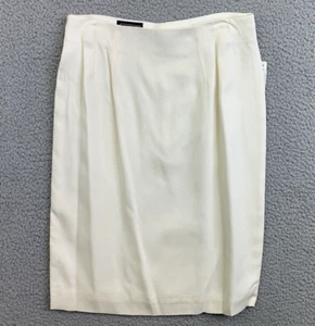 KGR Womens Skirt Size 6 Ivory Knit High Waisted Classic Vintage Straight Pencil - Picture 1 of 10