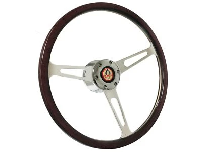 1968-78 Ford Mustang 6-Bolt Espresso Wood Shelby Steering Wheel Kit, Cobra GT350 - Image 1 of 4