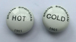 Par de tapas frío caliente con índices de grifo 22,5 mm Bristan 1901 L19 - Imagen 1 de 3