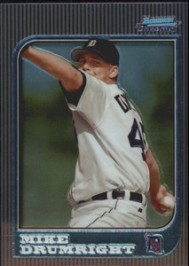 1997 Bowman Chrome Baseball Card #135 Mike Drumright RC