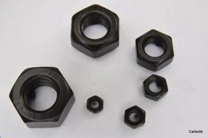 NEGRO ACERO INOXIDABLE TUERCAS COMPLETAS A2-70 Acero Inoxidable M3 M4 M5 M6 M8 M10 M12 - Imagen 1 de 3