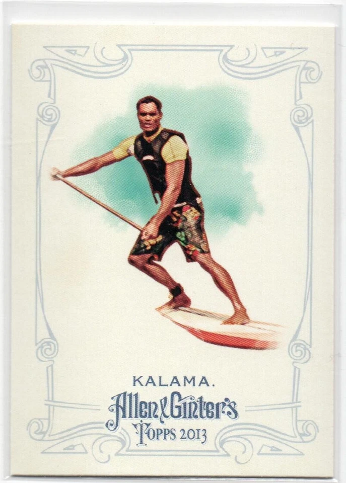 2013 Topps Allen & Ginters #296 Ekolu Kalama CHAMPION PADDLE BOARDER 48 - Image 1 of 1