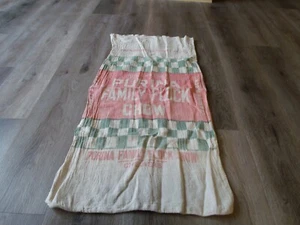 BOLSO DE TELA A CUADROS VINTAGE PURINA FAMILY FLOCK CHOW - Imagen 1 de 3