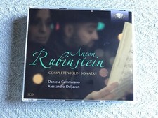 ANTON RUBINSTEIN: Complete Violin Sonatas by Alessandro Deljavan (3 CDs, 2014)