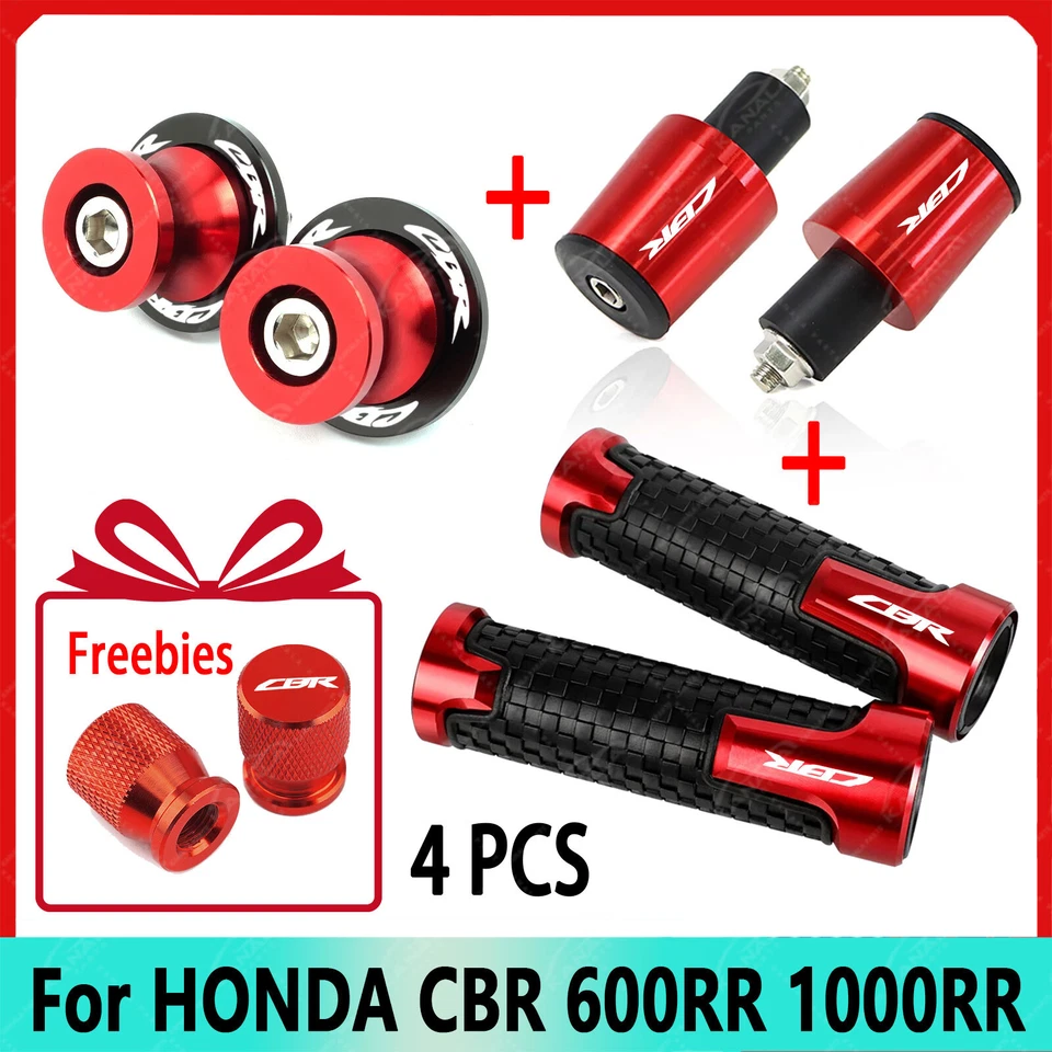 A13 For HONDA CBR 600RR 1000RR Handle Grips End Plug M8 Swingarm Spools Screws Foto 1 de 1
