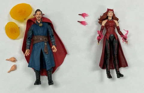 MARVEL LEGENDS DOCTOR STRANGE & WANDA FIGURE LOT MINT 6” (CUMBERPATCH & OLSEN) Cover
