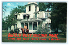 Postcard NE North Platte Buffalo Bill's Original Home Man on Horseback