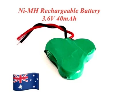 1 × Ni-MH Rechargeable Button Battery 3.6V 40mAh - image 1 of 2