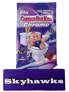 2023 Topps Chrome Garbage Pail Kids 1986 Serie Original Paquete de 6 (4 Tarjetas)  - Imagen 1 de 4