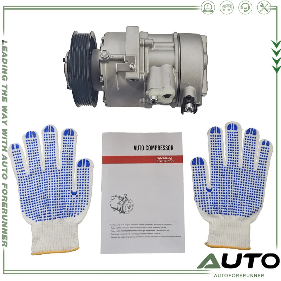 AC Compressor w/ Clutch for Hyundai Tucson 2016-2017 L4 2.0L w/ DVE16 Compressor - Изображение 1 из 4