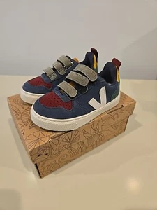 VEJA V-10 Lace-Up Sneakers Suede Shoes Size 8 Little Kids New With Box - Picture 1 of 7