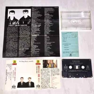 Pet Shop Boys 1987 Actually Taiwan 2nd Edition Cassette Tape with Promo Insert - Picture 1 of 6