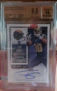 2015 TODD GURLEY PANINI CONTENDERS ROOKIE/AUTO BGS 9.5 