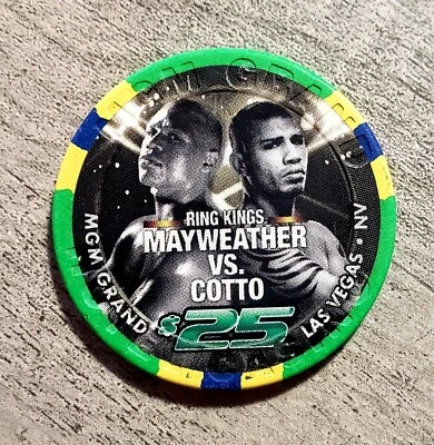 $25 MGM Grand Mayweather vs Cotto Ring Kings 2012 Casino Chip - Las Vegas - Image 1 of 3