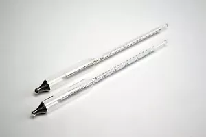2pc Triple Scale Hydrometer Beer & Wine Mash Wash Gravity Balling Alcohol 60% $$ - Picture 1 of 2