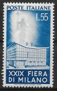 ITALIEN SG784 1951 29. MAILAND FAIR 55l BLAU MTD NEUWERTIG (P) - Bild 1 von 1