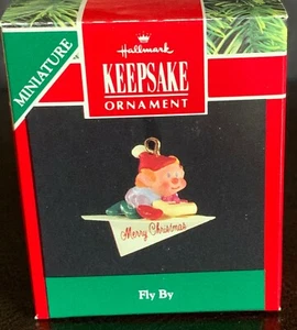 Hallmark Keepsake Miniature Ornament "Fly By" 1991 - Imagen 1 de 2