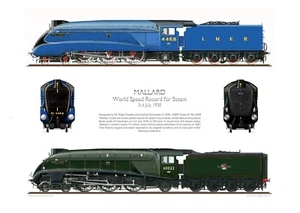 MALLARD - Steam Speed Record Holder (4468 und 60022) - Print - Bild 1 von 1