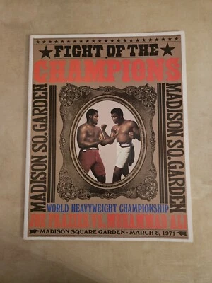 1971 Vintage Boxing Program Muhammad Ali Cassius Clay v Joe Frazier MSG New York - Image 1 of 4