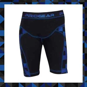PULSE MOTOCROSS MX BMX MTB BASE LAYER COMPRESSION SHORTS - BLUE & BLACK - Picture 1 of 1