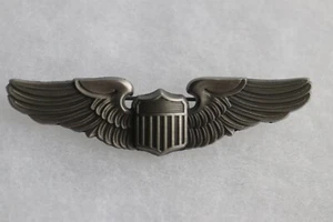 WW2 WWII ESTILO EJÉRCITO DE EE. UU. FUERZA AÉREA METAL ALA PILOTO BÁSICA AAF 8º 9º - Imagen 1 de 2