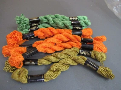 DMC Perle Cotton Size 5 Thread 9 Skeins Assorted Colors  NEW - Image 1 of 4