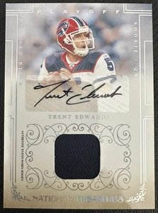 2007 Playoff National Treasures /49 Trent Edwards #132 Rookie Auto RC - Bild 1 von 2