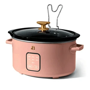Beautiful 4Qt Slow Cooker Rose | Touch Digital Display | Drew Barrymore Modern - Picture 1 of 6