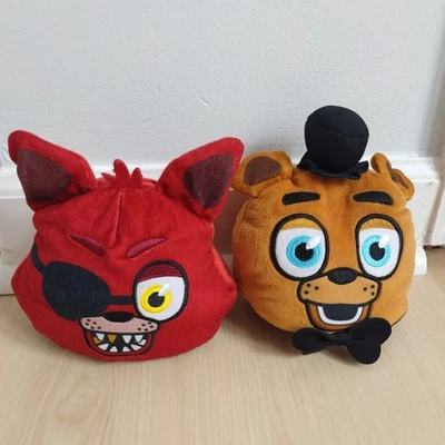 Funko Five Nights At Freddy's FREDDY FOXY Reversible Head Plush Toy Lot Of 2 - Image 1 of 4