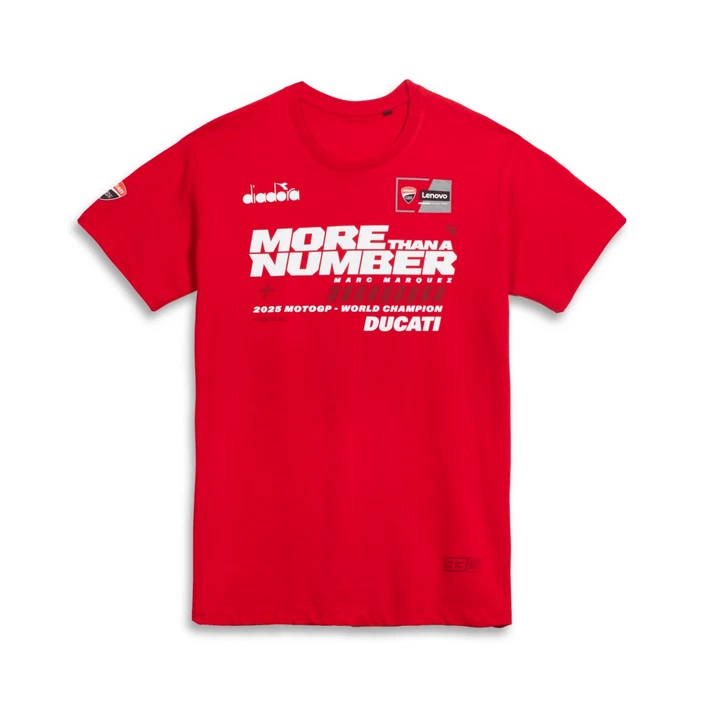 Camiseta ganadora Ducati Marc Márquez 93 Campeón del Mundo de MotoGP 2025 9878046_ - Imagen 1 de 2