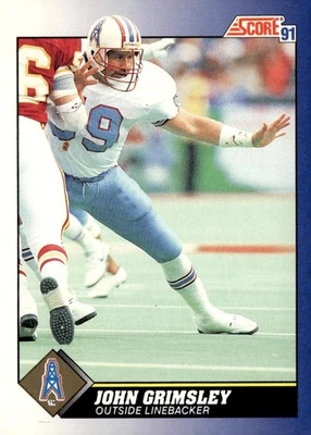 1991 Score #54 John Grimsley - Image 1 of 2