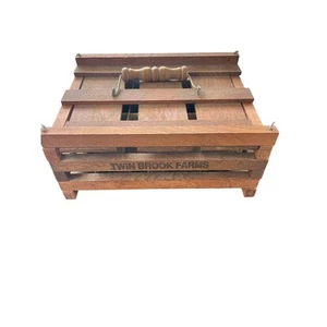 Twin Brook Farms Wooden Egg Crate One Dozen-9” - Picture 1 of 4