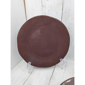 4 Vtg Pier 1 Salad Plate Mix It Brown Carafe - Picture 1 of 3