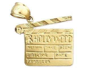 Dije de tablero Hollywood Clapper oro 14K - Imagen 1 de 6