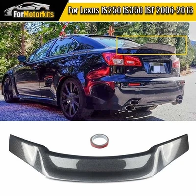Duckbill Trunk Wing Spoiler For 2006-2013 LEXUS IS250 IS350 RT Style Carbon Look - Imagem 1 de 4