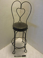 Vintage Wire Child big doll Ice Cream stool Parlor Soda Fountain 1900-1950 22¾”T