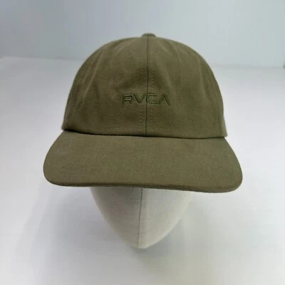 Шляпа мужская RVCA с ремешком на спине с надписью оливковый логотип уличный бег спортзал хип шумиха кепка - Изображение 1 из 4