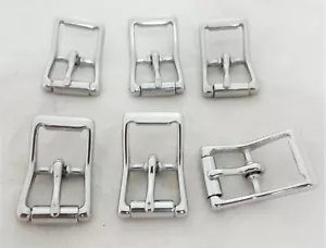 Lot of 6 Stainless Steel Roller Buckles #150 Horse Tack Center Bar Sizes Uptugs - Picture 1 of 1