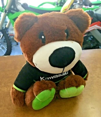 ORSETTO PELUCHE KAWASAKI MOTO TEDDY BEAR KAWASAKI SUPERBIKE altezza 25 cm