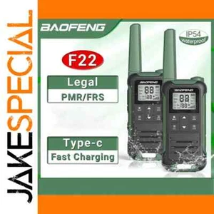 2pcs Baofeng F22 PMR446 FRS Walkie Talkies - Zdjęcie 1 z 44