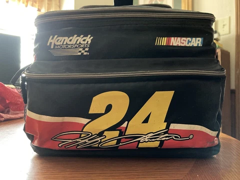 NASCAR Jeff Gordon Race Car Cooler #24 Front Zipper Pocket And 2 Side Mesh Cover