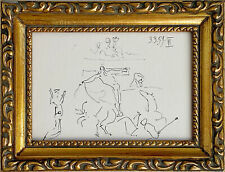 Picasso "Christo" Chirst Offset Lithograph Toros y Toreros Book 1961 COA Framed