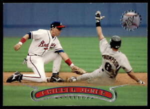 1996 Stadium Club 10 Chipper Jones   Cleveland Indians  Baseball Card
