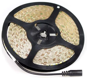 Striscia led 2835 strip 5 metri bobina 600 led luce bianca 6500k waterproof ip55 - Foto 1 di 2